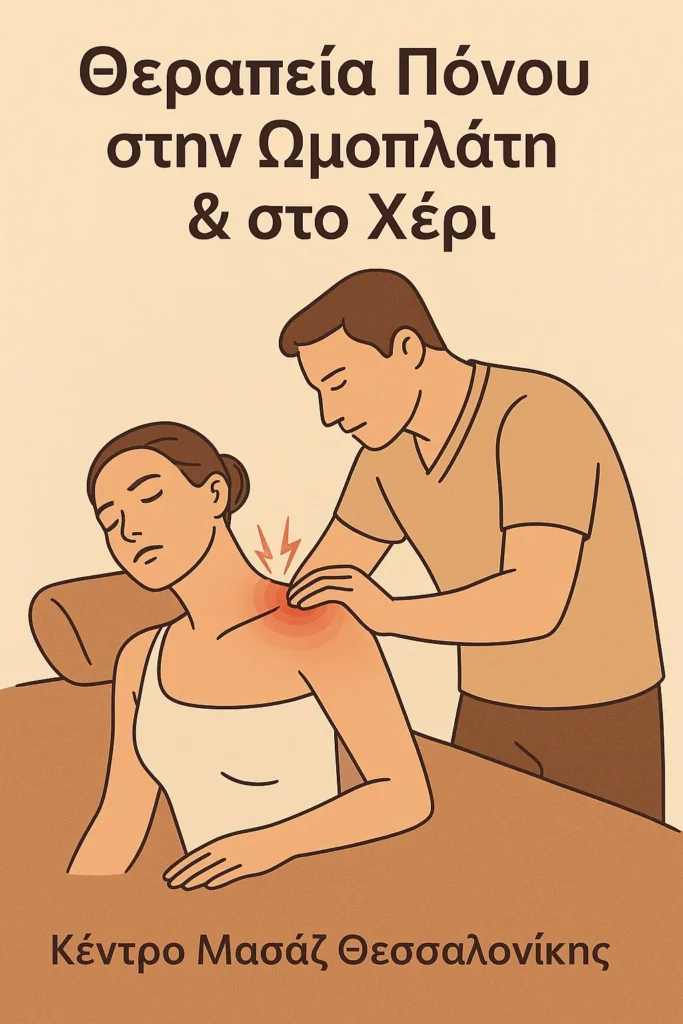 πονος στην ωμοπλατη και στο χερι